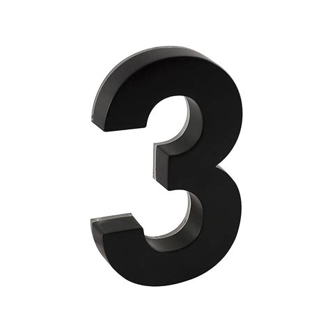 backlit led 6-inch black metal house number with floating effect|taymor led 6 inch house numbers.